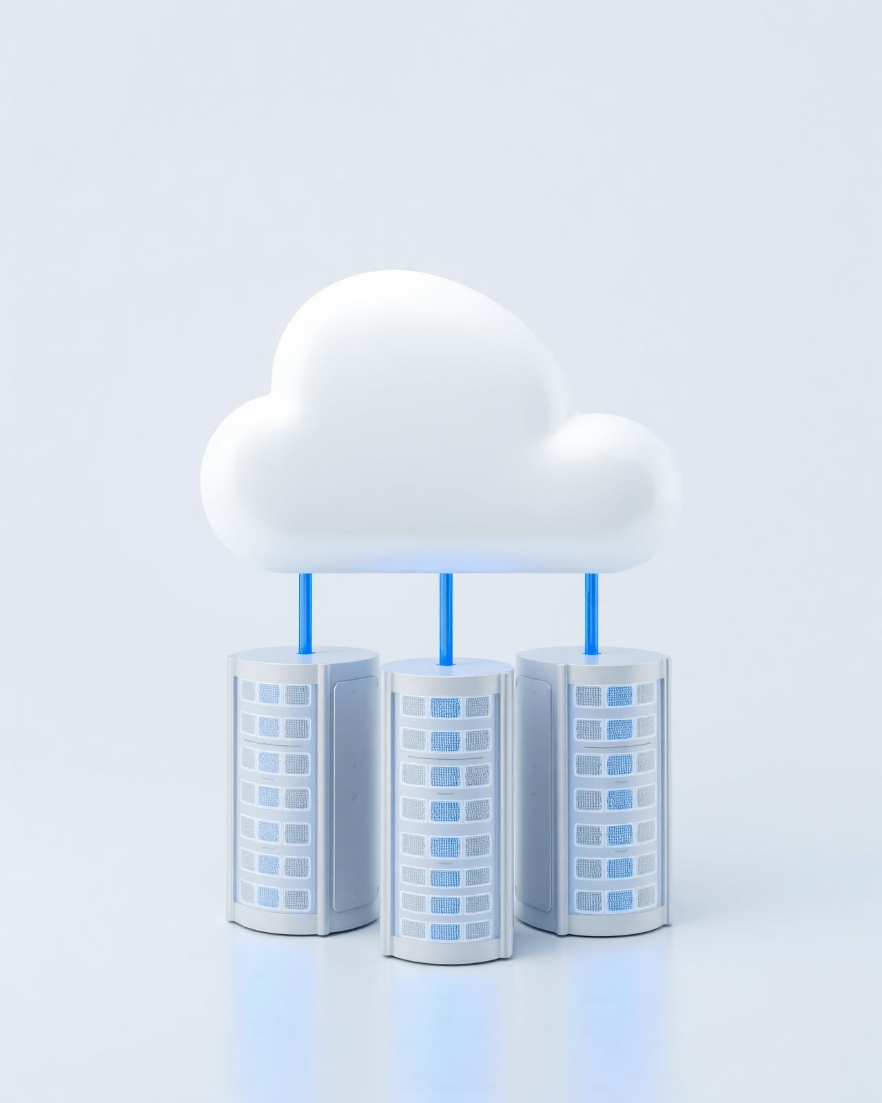 Global cloud server network visualization